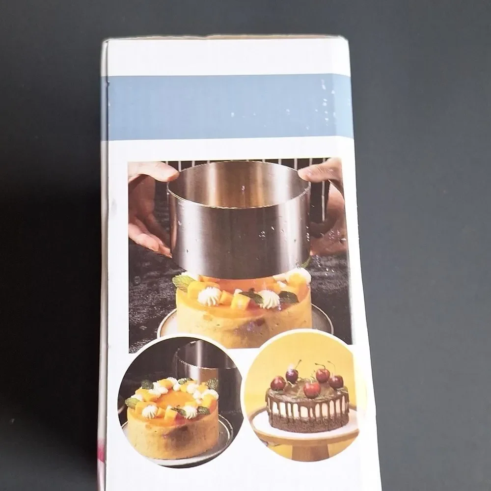 California Cade Electronic Cake Ring Adjustable Stainless Steel 6